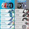 Waterproof Bracelet for Airtag (Gen 1 & 2) Kids 4 Pack, Soft Nylon Hidden Air Tag Wristband Full Cover Lightweight GPS Holder Compatible with Apple AirTag Band for Toddler Child (Black/Blue/2 Rainbow) view 3