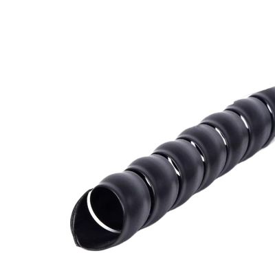Spiral Protector 2 Meters 5 Meters Spiral Wires Organizer Casing 8mm to 22mm Spiral Line Protective Computer Cable Flexible Hydraulic Hose Sleeve Wraps Cable(Black,22mm 5 Meter)