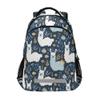 ALAZA Llama Flowers Backpack Purse for Women Men Personalized Laptop Notebook Tablet School Bag Stylish Casual Daypack, 13 14 15.6 inch view 1