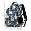 ALAZA Llama Flowers Backpack Purse for Women Men Personalized Laptop Notebook Tablet School Bag Stylish Casual Daypack, 13 14 15.6 inch view 3