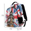 ALAZA British Flag Big Ben Backpack Purse for Women Men Personalized Laptop Notebook Tablet School Bag Stylish Casual Daypack, 13 14 15.6 inch view 3