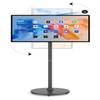 BFSign 32 inch portable tv on wheels,8G +128G,8-core qualcomm cpu rolling tv with 4K camera, 1080p built-in battery(4-6h),android 13 OS, full swivel rotation view 1