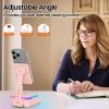 JTEMAN Gifts for Men Women,Cell Phone Stand with Bluetooth Speaker and LED Light,Cool Tech Gadgets,Unique Birthday Gifts for Men Husband Mom Dad-Pink view 2