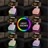 JTEMAN Gifts for Men Women,Cell Phone Stand with Bluetooth Speaker and LED Light,Cool Tech Gadgets,Unique Birthday Gifts for Men Husband Mom Dad-Pink view 4