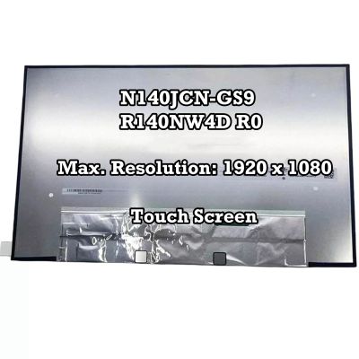 100% sRGB N140JCN-GS9 Fit R140NW4D R0 40Pins 1920x1080 LCD Touch Screen IPS Display Panel 60Hz