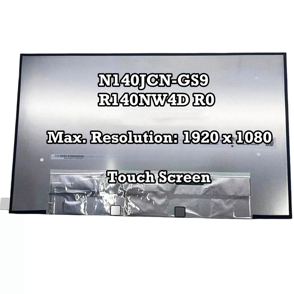 100% sRGB N140JCN-GS9 Fit R140NW4D R0 40Pins 1920x1080 LCD Touch Screen IPS Display Panel 60Hz