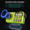 Rysamton Portable AM/FM Radio, Digital Radio Recorder, Bluetooth 5.0 Speaker, Alarm & Sleep Function, 12/24H Time Display (Yellow Green) view 3