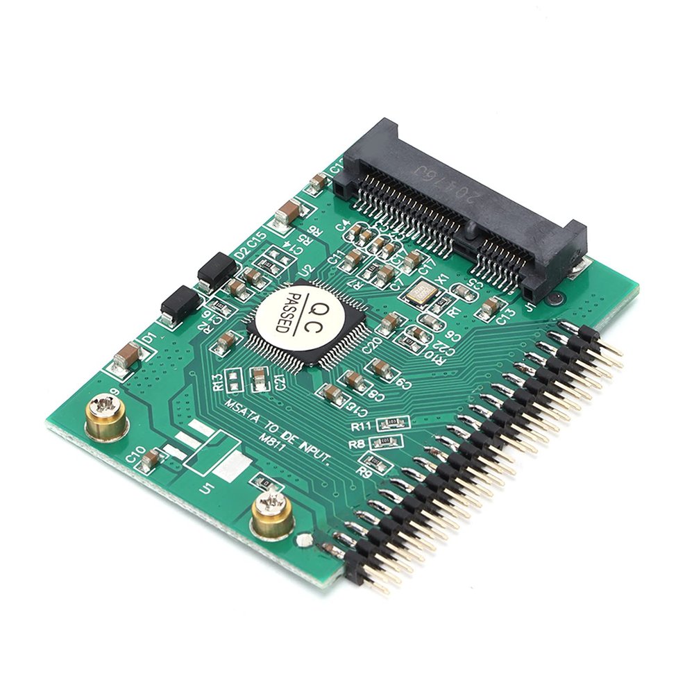 ciciglow MSATA SSD to 44 Pin IDE Adapter Card, 1.8in Converter Mini PCIe SSD Hard Drive Adapter Drive Card Hard Disk Computer Accessories for Laptop