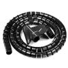 Spiral Protector Cable Organizer Tube Spiral Cable Sleeve Cable Wire Wrap Cable Winder Wire Cord Protector Flexible Tube Management Storage Pipe Wraps Cable(Grey,ID 22mm 1.5 Meter) view 3