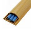 RENLXFI Half Round Cable Hider Black White Brown Gray - 1m Long, Self-Adhesive Decor Wire Channel Removable for Office Home Kitchens Indoor Outdoor, Floor Cord Cover(Gray,3 Cables) view 2