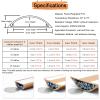 RENLXFI Half Round Cable Hider Black White Brown Gray - 1m Long, Self-Adhesive Decor Wire Channel Removable for Office Home Kitchens Indoor Outdoor, Floor Cord Cover(Gray,3 Cables) view 4