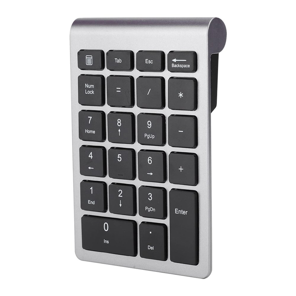 BONKZEBU Number Pad for Laptop, Fast Speed Low Delay Number Pad, Scissor Foot Keycap Structure Number Pad, forVista 7/8/10 (Iron Gray)