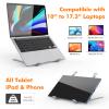 GRIFEMA GB1054 Laptop Stand for Desk, Adjustable Laptop Riser, Portable Laptop Stand with 6 Angle Adjustment for 10-17.3 Laptops, Tablets view 4