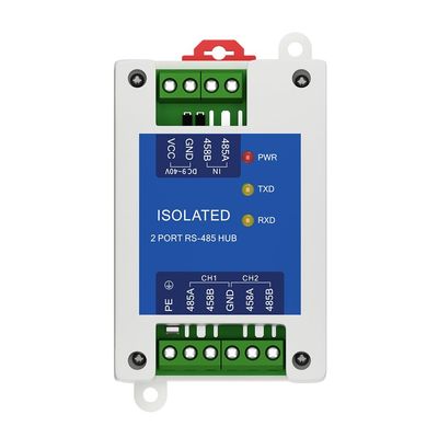 2 Channel RS485 Repeater Industrial Grade E810-R12 Power Signal Isolation ESD Protection DC 8-28V Rail Mounting High Speed