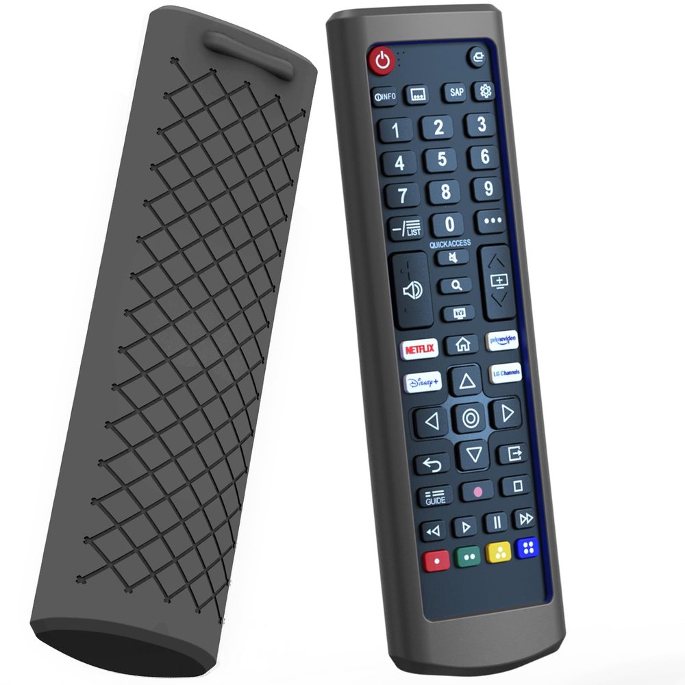 Case for LG TV Remote, Battery Cover Compatible with LG Remote Control for Smart TV AKB Series Universal TV Remote Cover Black