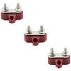 JECOMPRIS 3pcs 48v Automotive Terminal Power Distribution Block Car Boat Bus Bar Red Heavy Duty Cable Connect view 1