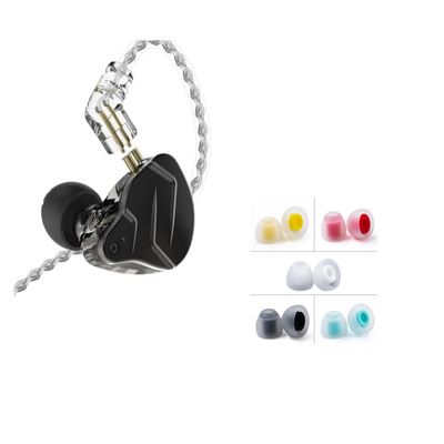 10 PCS/5 Pairs KBEAR 07 Earbud Tips and KZ ZSN PRO X Wired Earbuds