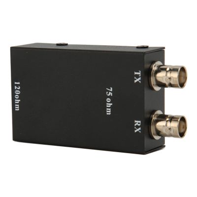 75OHM BNC to 12OHM RJ45 Adapter, 2.048Mbps G.703 Balum BNC to RJ45 Converter, Video Baluns Transceiver Passive, No External Power Supply Required