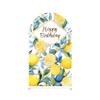 Lemon Arch Backdrop Cover Bilayer Stretchy Spandex Fabric Baby Birthday Background,Party Props,Stand is not Included (2.2x5ft(65x150cm),GX3068) view 2
