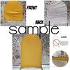 Lemon Arch Backdrop Cover Bilayer Stretchy Spandex Fabric Baby Birthday Background,Party Props,Stand is not Included (2.2x5ft(65x150cm),GX3068) view 4