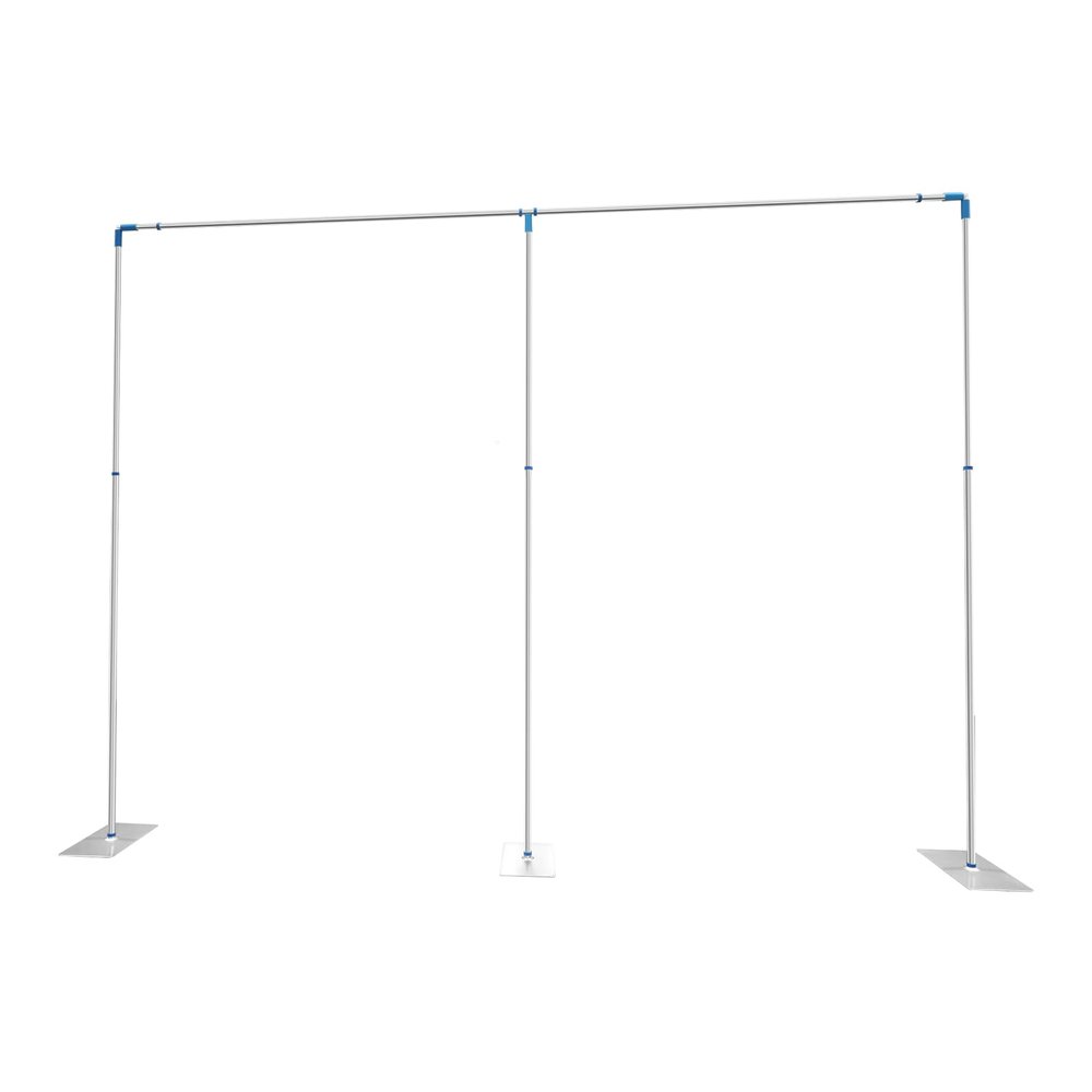 Fluoxtine 10ft x 20ft Backdrop Stand, Pipe and Drape Backdrop Stand Kit, Adjustable Heavy Duty Stainless Steel for Backdrop, Background Stand Backdrop Wedding Birthday Party Banquet Decorations