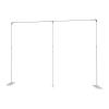 Fluoxtine 10ft x 20ft Backdrop Stand, Pipe and Drape Backdrop Stand Kit, Adjustable Heavy Duty Stainless Steel for Backdrop, Background Stand Backdrop Wedding Birthday Party Banquet Decorations view 1