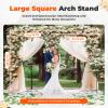 Fluoxtine 10ft x 20ft Backdrop Stand, Pipe and Drape Backdrop Stand Kit, Adjustable Heavy Duty Stainless Steel for Backdrop, Background Stand Backdrop Wedding Birthday Party Banquet Decorations view 4