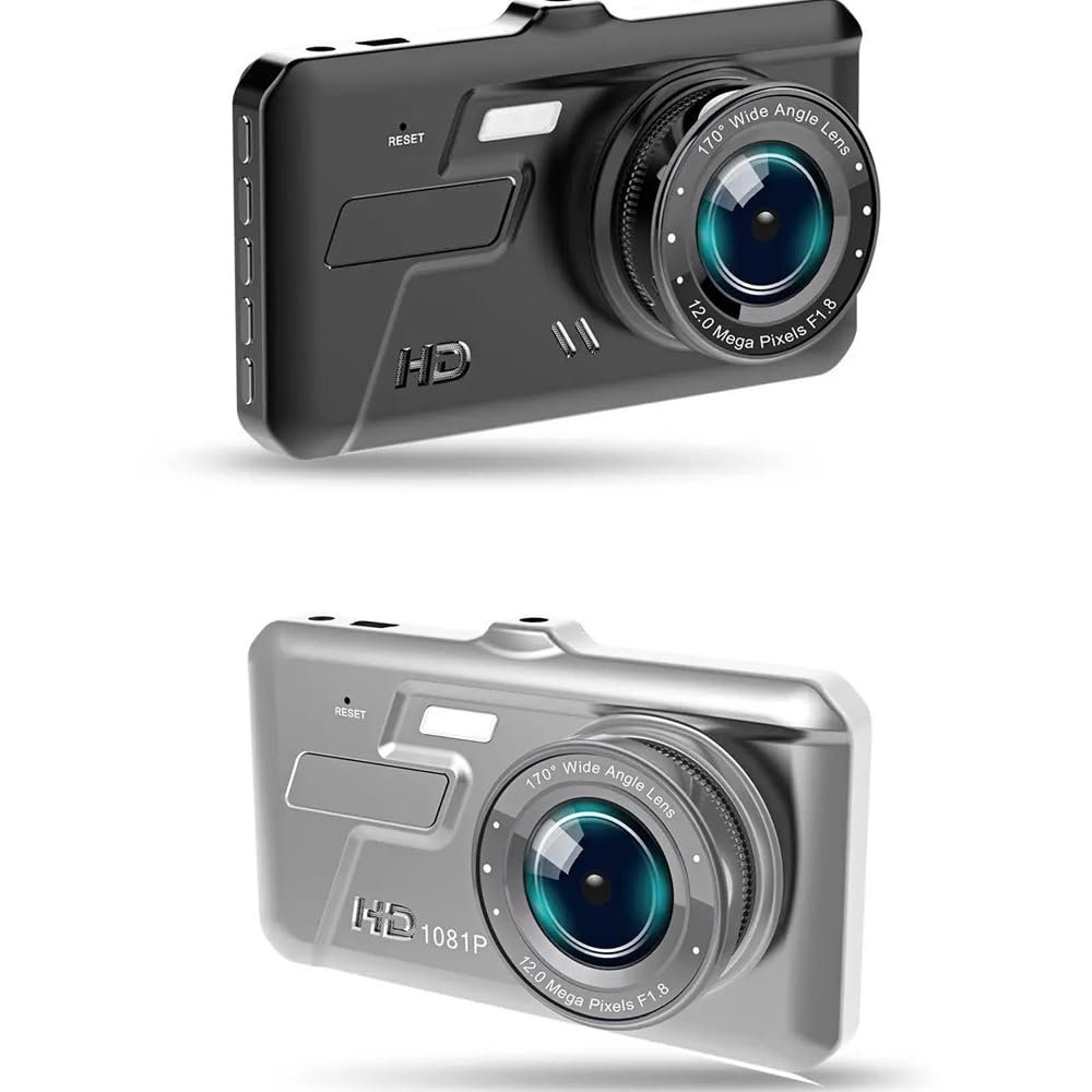 DirectNine Basics Loop Recording Car Recorder Cross Border Dual Lens HD 4 inch IPS Touch Screen Car Camera Front and Rear Dual Recording