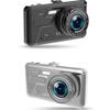 DirectNine Basics Loop Recording Car Recorder Cross Border Dual Lens HD 4 inch IPS Touch Screen Car Camera Front and Rear Dual Recording view 1