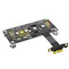 JMT M.2 NGFF M-Key to PCI- E 1X 4X Extension Cable Compatible with M.2 NVME SSD with Cooling Fan Automatic Discoloration LED (1X,10CM) view 1