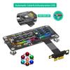 JMT M.2 NGFF M-Key to PCI- E 1X 4X Extension Cable Compatible with M.2 NVME SSD with Cooling Fan Automatic Discoloration LED (1X,10CM) view 3