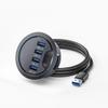ChenYang USB 3.0 Flush Mount Desktop HUB,4 USB 3.0 Port HUB Grommet Hole 2.36"(60mm) view 1