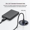 ChenYang USB 3.0 Flush Mount Desktop HUB,4 USB 3.0 Port HUB Grommet Hole 2.36"(60mm) view 3