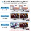 Laptop Docking Station Dual Monitor, USB C Docking Station for Dell/HP/Lenovo/Mac, Dual HDMI Adapter for 2 Monitors, USB Type-C Hub with USB3.0/PD, USB C to Double HDMI Adapter view 4