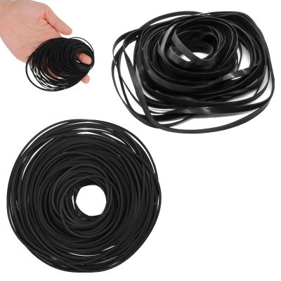 100 Pcs Recorder Rubber Belts Cassette Recorder Repair Maintenance Mix Flat Cassette Tape Machine Rubber Belts 40-135 mm Cassette Recorder Belts for DVD CD LD VCR Repeater Drives 1mm and 4mm Width
