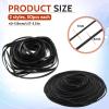 100 Pcs Recorder Rubber Belts Cassette Recorder Repair Maintenance Mix Flat Cassette Tape Machine Rubber Belts 40-135 mm Cassette Recorder Belts for DVD CD LD VCR Repeater Drives 1mm and 4mm Width view 2