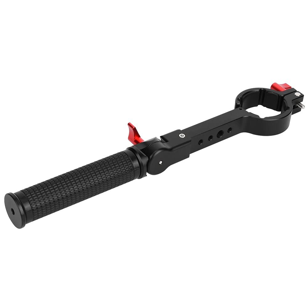 Adjustable Foldable Alloy Handle Extension Arm Stabilizer Grip for Ronin S, with 1/4 Inch and 3/8 Inch Screw, Outdoor Gimbal Accessory