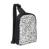 Black And White Polka Dot Adjustable Strap Large Capacity Double Layer Crossbody Chest Bag 7.7x2.4x11.8in For Camping Travel Daily Leisure Activities view 1