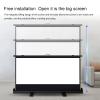 Floor Projection Screen-4:3/16:9/16:10 HD Portable Freestanding Projector Screen Manual Pull Up Projector Screen Etractable Design, for School | Theatre | Cinema | Home (80 inch 16:9) ( 100inch 4:3) view 3