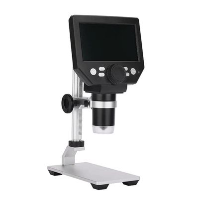 WEIWO Electronic Microscope 1-1000X Digital Soldering Video Microscopes 4.3" LCD Magnifying Camera Metal Stand Magnifier