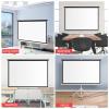 FAFACAI Free-Standing Tripod Projection Screen, 4:3/16:9 HD Outdoor Indoor Foldable Movie Projection Screen, Portable Mobile Projector Screen for Home Office Presentations (84) (60inch 4:3) view 2