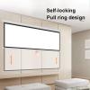 FAFACAI Projector Screen, Retractable Auto-Locking Portable Projection Screen 4:3/16:9, Pull Down Projector Screen, Home Theater Movie Theatre Projection Screen (84) (100inch 4:3) view 4