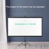 FAFACAI 178 Viewing Angle Projector Screen with Stand, Indoor Outdoor Wrinkle-Free Design Projection Screen, 4:3/16:9 HD 2.3 Gain Floor-Standing Projection Screen (100) (100inch 16:9) view 3