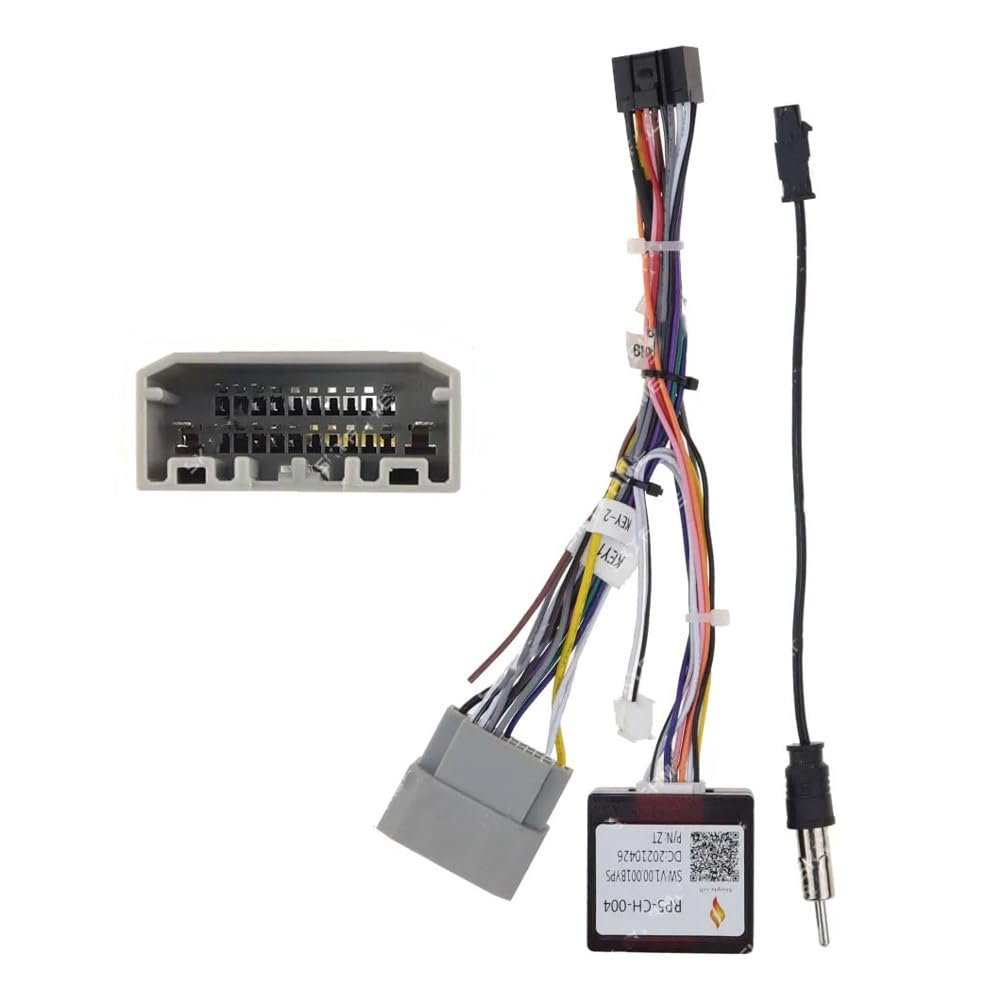 16pin Car Stereo Radio Power Retrofit Wiring Harness Adatper fits for Jeep Wrangler Cherokee Compass Grand Patriot Dodge Caliber Voyager Chrysler Sebring