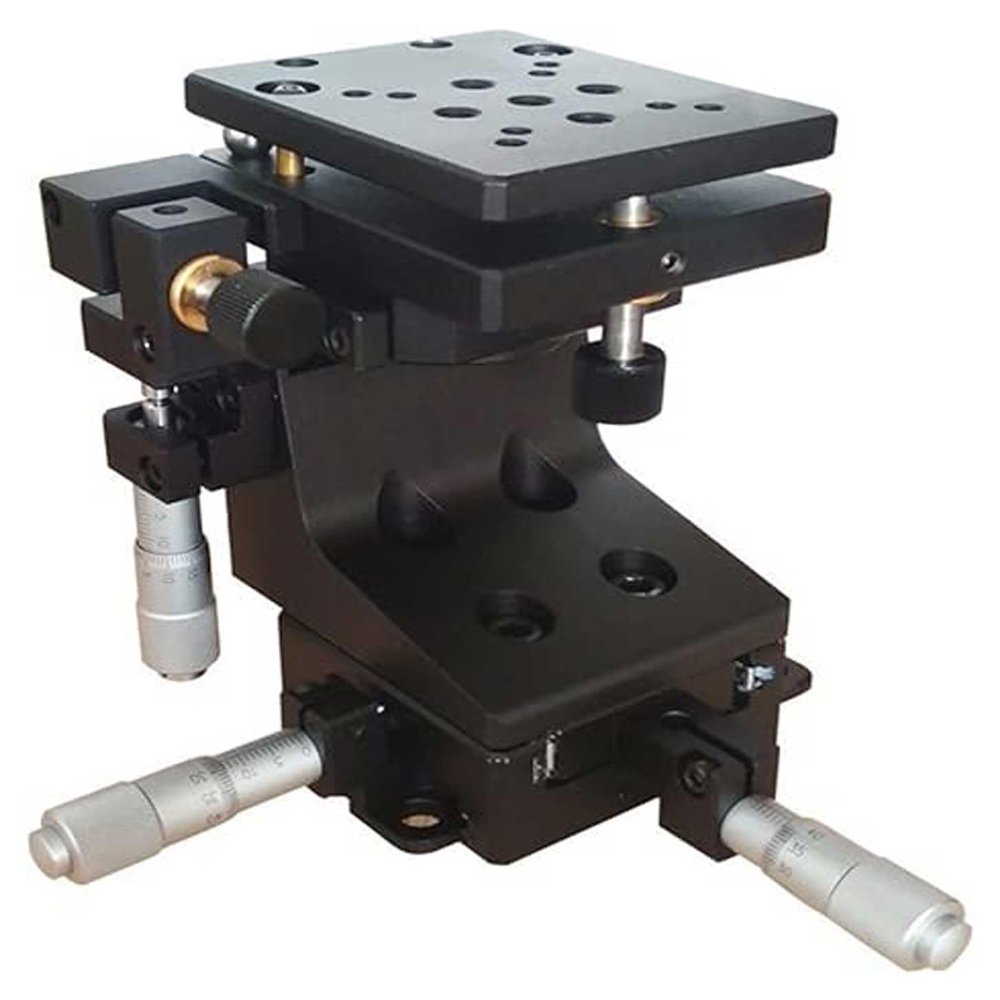 Lab Microscope Equipment Microscope Manual Stage PT-WZ13 XYZ Tilt andl Rotation Manual Integrated Positioning Stage Microscope Accessories