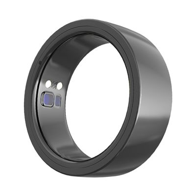 Wearable Smart Ring, Sleep Tracking Heart Rate Blood Oxygen Health Ring, Waterproof Outdoor Activity and Fitness Health Tracker(Black,8#)