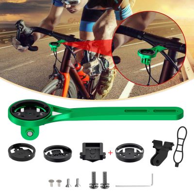 BIKOOCO Bike Computer Mount - Aluminum Alloy Out Front Cycling Computer Mount Compatible with Garmin,Wahoo,Bryton,Cateyer,Gopro Interface Sports Action Camera and Bike Light Mounts for Cycling Lovers