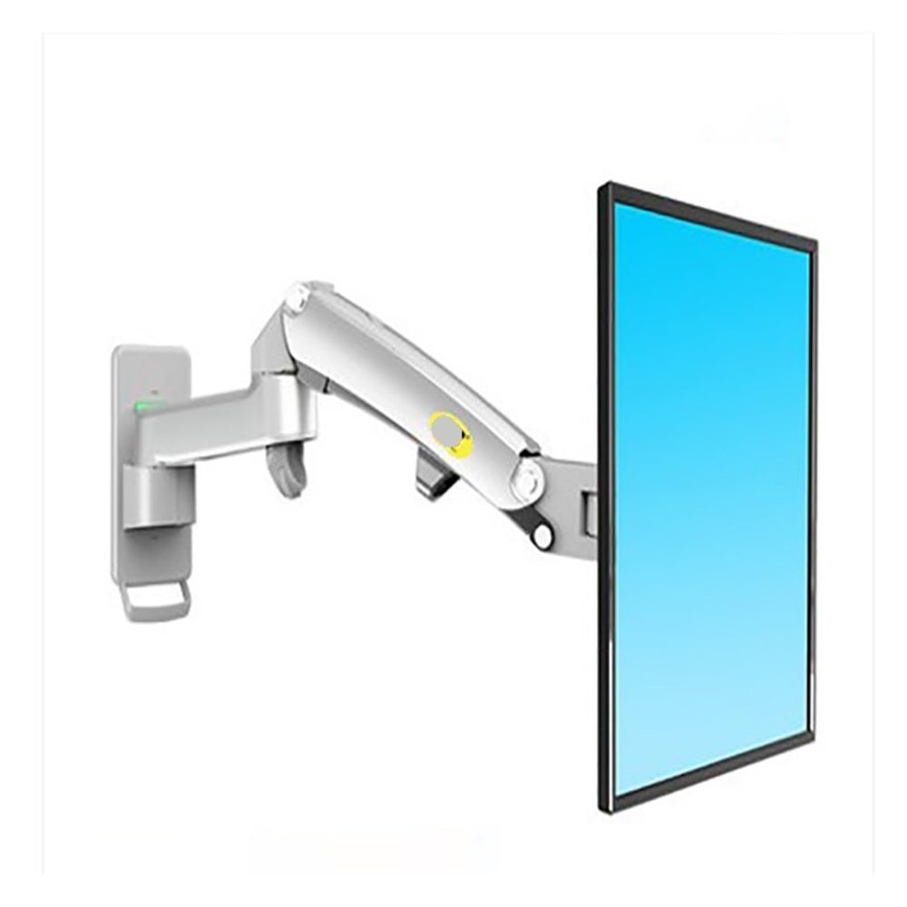 AVXANKTG F150 Aluminum Alloy 360 Degree 17"-27" Monitor Stand Gas Spring Arm LED LCD TV Wall Mount Loading 2-7 kg(Silver Grey)