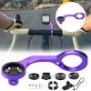 BIKOOCO Out Front Cycling Computer Mount - Garmin Bike Mount for Garmin Edge 200 500 510 520 800 810 820 1000 1030,Bike Computer Mount Compatible with Road Bike GPS Computer,Garmin,Combo view 1