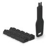 LINDY RJ45 Port Locks (10 Pieces) with Key, Black view 1
